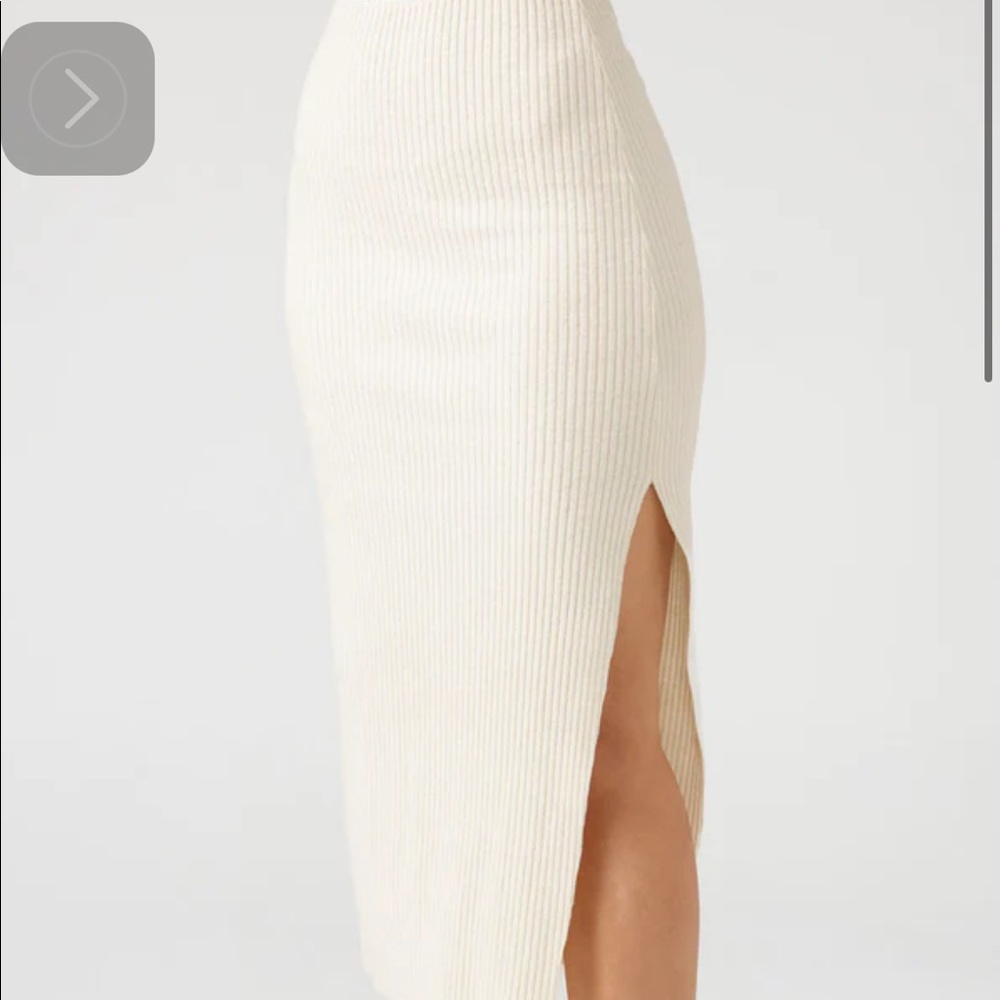 Joah brown SIDE SLIT MIDI SKIRT
